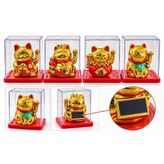 Güneş Enerjili Sallanan Şans Kedisi - Maneki Neko Alk6160