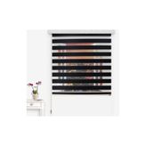 GÜNEŞ PERDE Siyah Stor Zebra Perde Oygusuz