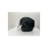 Güneş Vizörlü Açık Kask - Mat Siyah