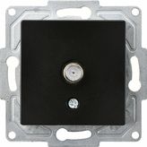 Günsan Elektrik Eqona Tekli Uydu Prizi Eko Metalik Siyah Mekanizma