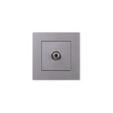 Günsan Elektrik GÜNSAN EQONA M. GÜMÜŞ TEKLİ UYDU PRİZ (F.KON.) (MKZ)
