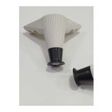 Gür GÜR 12 CM ÇİZGİLİ BİNGOLU PLASTİK GÜR KOLTUK-ÇEKYAT-DOLAP-MOBİLYA AYAKLARI