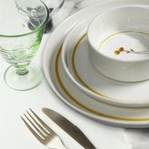 Güral Porselen Iris 18 Parça Beyaz Porselen Yemek Takımı 6 Kişilik Çiçek Desenli Tasarım