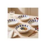 GÜRAL PORSELEN Kayısı 20 cm 4lü Çukur Tabak Seti