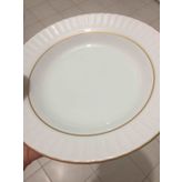Güral Porselen Mat Yaldızlı 12'li Çukur Yemek Tabağı