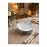 Güral Porselen Nesrin 6 Parça Sade Pasta Tabağı