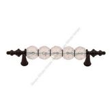 Gürçay İğne Ayak Kristal Kulp 96mm Siyah (2 Adet)