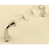 Gürçay Kristal Cam Taşlı Kulp 96mm Seffaf