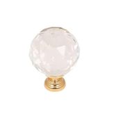 Gurcay Kristal Kulp 30Mm Seffaf Altin (2 Adet)