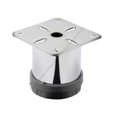Gürçay Metal Mobilya Ayağı Krom Çap 42mm - 5cm (4 Adet)