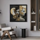 Gurur Soyut Traverten Dokulu Tablo
