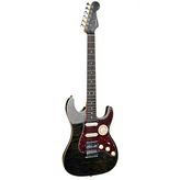 Guson Superstrat Hss Elektro Gitar Quilted Siyah
