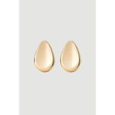 Gusto Minimal Damla Form Küpe - Gold
