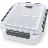 Gy Atelier Sızdırmaz Contalı Saklama Kabı, Mikrodalga Uyumlu Pp Plastik, Havalandırma Delikli Kilitli Kapak, Buhar Valfli Gıda Kutusu, Buzdolabı Düzenleyici, Yemek Taşıma ve Beslenme Kap (3300ML) - 0,33 - 00-Siyah - Beyaz
