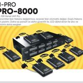 H-Pro PRO-8000 8'li 100 Kanal Yaka Mikrofonu
