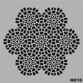 H010 Stencil Boyama Şablonu 25x25 cm.