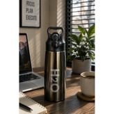 H2O Pipetli Çelik Matara Gri 700 ml