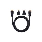 Hadron 3in1 HDMI Kablo Set - Micro ve Mini HDMI Set - 1.5m