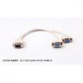 Hadron HD4026-4325 VGA 2'li Çoklayıcı Kablo