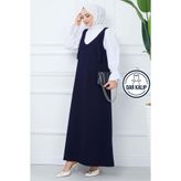 hafsamina Nehir Örme Jile Elbise Lacivert HM2389