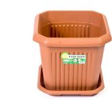 Hak Plastik Saksı Kare 2,5 Lt - Kiremit