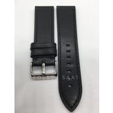 Hakiki Deri Kayış 24mm Siyah Saat Kordonu