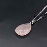 Hakiki Doğal Pembe Kuvars Kolye Ucu 1.kalite 008