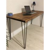 Halevia Doğal Ahşap Çalışma Masası Ahşap Masa - 60 x 140 - Ceviz