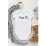 Half Black Kısa Kol Çıtçıtlı Bebek Body