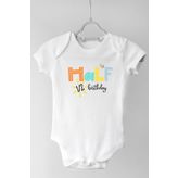 Half Boho Kısa Kol Çıtçıtlı Bebek Body