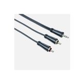 Hama 200721 3.5 mm 2 Rca Stereo 5 mt Siyah Ses Kablosu