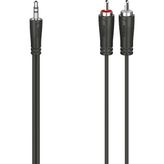 Hama HM.200720 3.5 mm - 2RCA Stereo 2 m Siyah USB Kablo