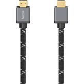 Hama HM.205239 Ultra High Speed 8K 2 mt Siyah Gri Hdmi Kablo