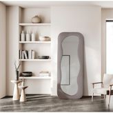 Hamdeko Pera Dalgalı Çerçeveli 170x65 cm Oval Boy Aynası