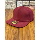Hamze Hiphop Snapback Rapper Baseball Drip Düz Şapka Cap - 58 cm - Bordo