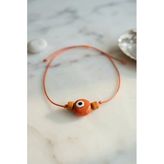 Handmade Bohem Turuncu Nazar Kolye 5886