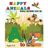Happy animals coloring book