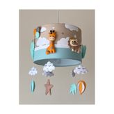 happy babies Kahverengi Mint Turuncu Renkli Kız/erkek Çocuk/bebek Odası Hayvan Figürlü Çocuk Odası Avize