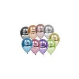 Happy Bırthday Baskılı Karışık Krom Balon 10 Lu