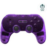 Happy Trend Bluetooth Controller With Hall Effect Joysticks, 2 Pro Back Paddle Buttons,wireless Gaming Controller For Switch/switch 2,pc, Android,and Steam Deck & Apple(Transparent Purple Edition)