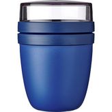 Happy Trend - Ellipse Yemek Kabı – Pratik Müsli Kabı, Yoğurt Bardağı, To Go Bardağı – Derin Dondurucu, Mikrodalga Fırın ve Bulaşık Makinesi Için Uygundur – 500 ml – Canlı Mavi