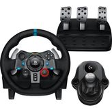 Happy Trend G G29 Se Driving Force Racing Wheel And Pedals, Force Feedback, Real Leather Driving Force Shifter - Sim Steering Wheel, Pedals, Gear Stick For Ps5, Ps4 And Pc, Mac - Black - Siyah