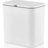 Happy Trend Home Dolap Kapağına Asılabilir 15 Litre Çöp Kovası, Duvara Yapıştırılabilir Çift Tarafa Açılabilir Mutfak Çöp Kutusu, Banyo Çöp Kovası, Kapaklı Asma Çöp Kovası Organizer (Beyaz) - 15 lt
