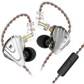 Happy Trend Içi Monitörler, Kz Zsx 1dd+5ba Hibrid Hifi Stereo Gürültü Izolasyonlu Spor Iem Kulaklıklar/kulaklıklar/çıkarılabilir Kablo ile Kulaklıklar (Mıc, Siyah)