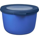 Happy Trend - Multi Bowl Cirqula Round - Kapaklı Saklama Kabı - Buzdolabı Için Hava Geçirmez Saklama Kutusu ve Mikrodalga Fırın Kabı Olarak Uygundur - 500 ml - Canlı Mavi