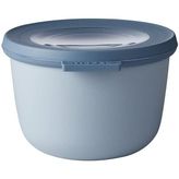 Happy Trend - Multi Bowl Cirqula Round - Kapaklı Saklama Kabı - Buzdolabı Için Hava Geçirmez Saklama Kutusu ve Mikrodalga Fırın Kabı Olarak Uygundur - 500 ml - Nordic Blue - 5 lt - Mavi