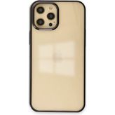 Happycase iPhone 12 Pro Kılıf Element Silikon - Siyah