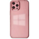 Happycase iPhone 12 Pro Max Kılıf Element Silikon - Pembe