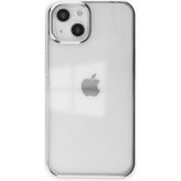 Happycase iPhone 13 Kılıf Element Silikon - Gümüş