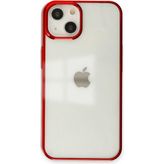 Happycase iPhone 13 Kılıf Element Silikon - Kırmızı